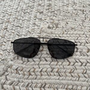 BRAND NEW, NEVER WORN. Black Aviator Sunglasses